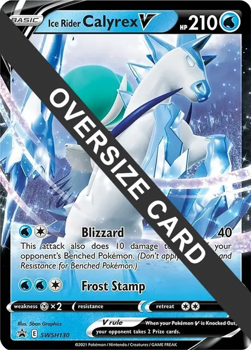 Ice Rider Calyrex V - SWSH130 card art