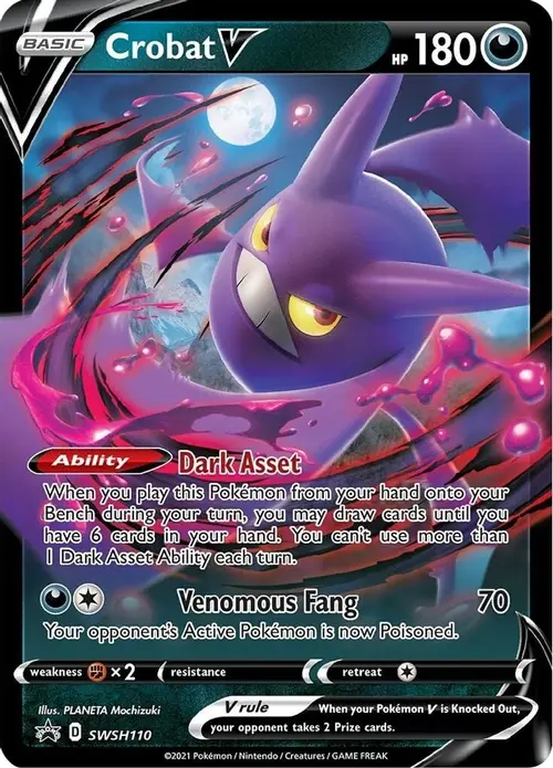 Crobat V - SWSH110 card art