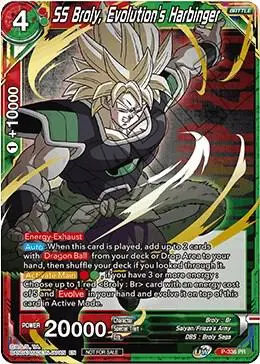 SS Broly, Evolution's Harbinger (Championship Pack 2021 Vol.2) (Winner Gold Stamped) card art