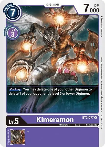 Kimeramon - BT2-077 (Battle of Omni Pre-Release) card art