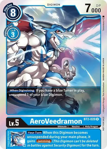 AeroVeedramon - BT2-028 (Battle of Omni Pre-Release) card art
