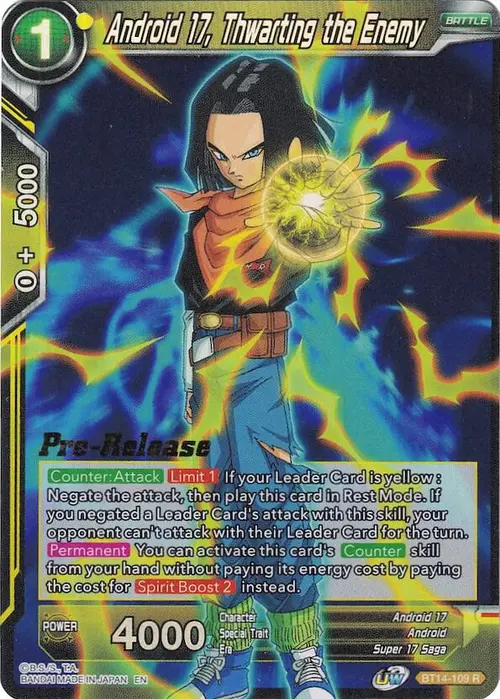Android 17, Thwarting the Enemy card art
