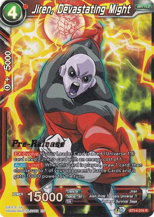 Jiren, Devastating Might card art