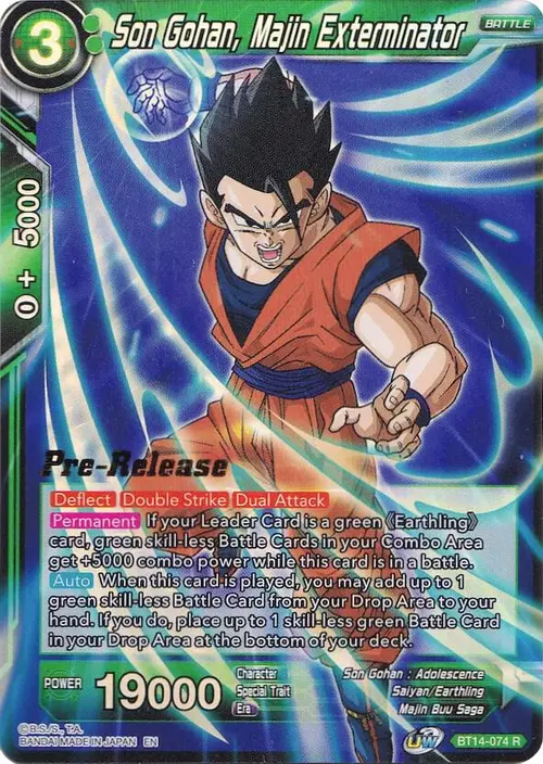 Son Gohan, Majin Exterminator card art