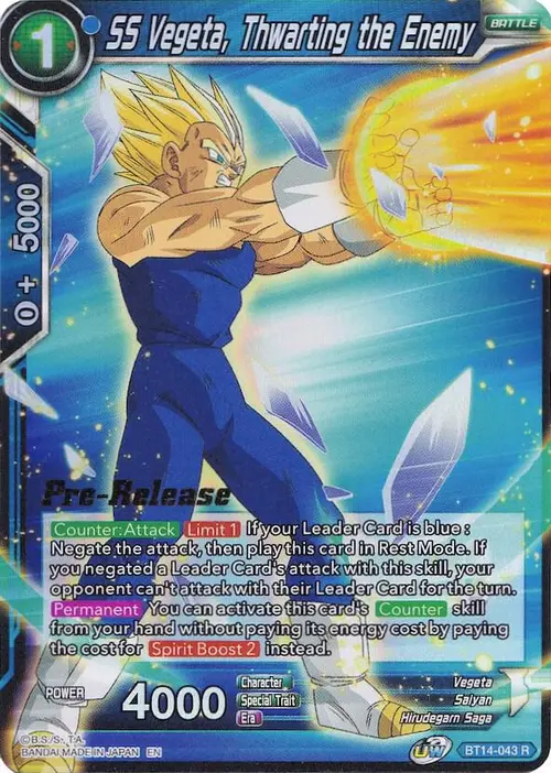 SS Vegeta, Thwarting the Enemy card art