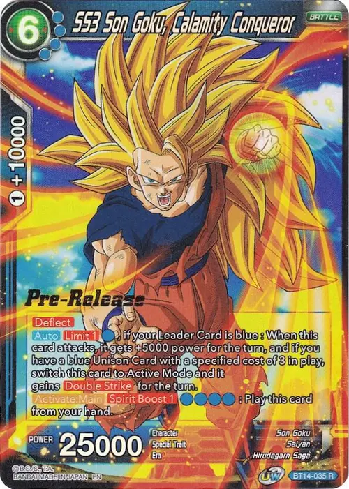SS3 Son Goku, Calamity Conqueror card art