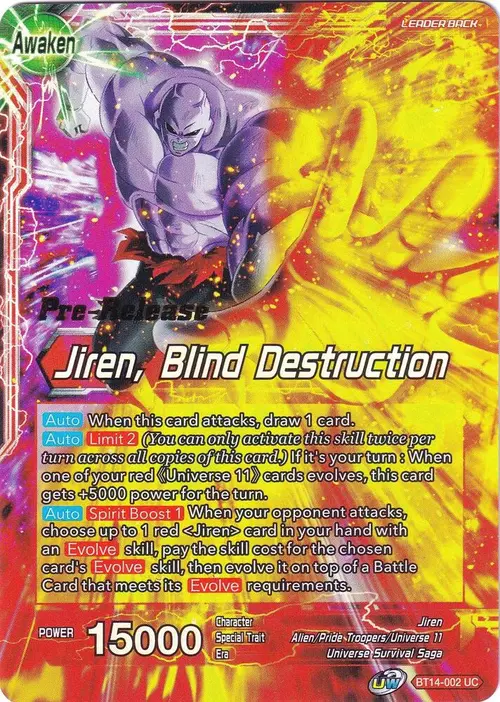 Jiren // Jiren, Blind Destruction card art
