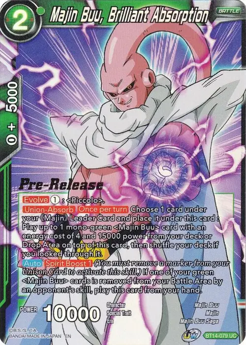 Majin Buu, Brilliant Absorption card art
