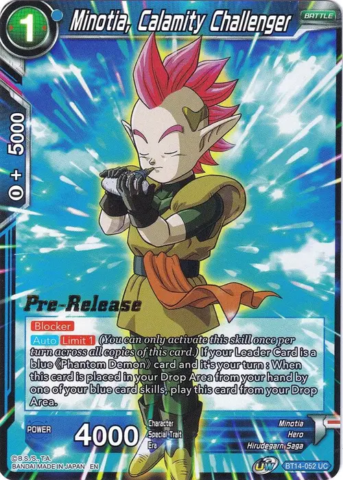 Minotia, Calamity Challenger card art