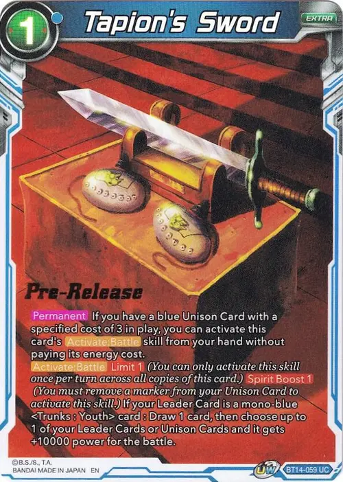 Tapion's Sword card art