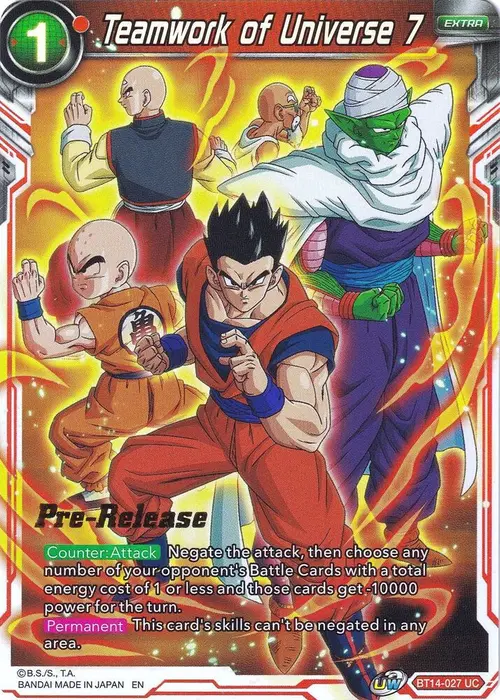 Teamwork of Universe 7 card art
