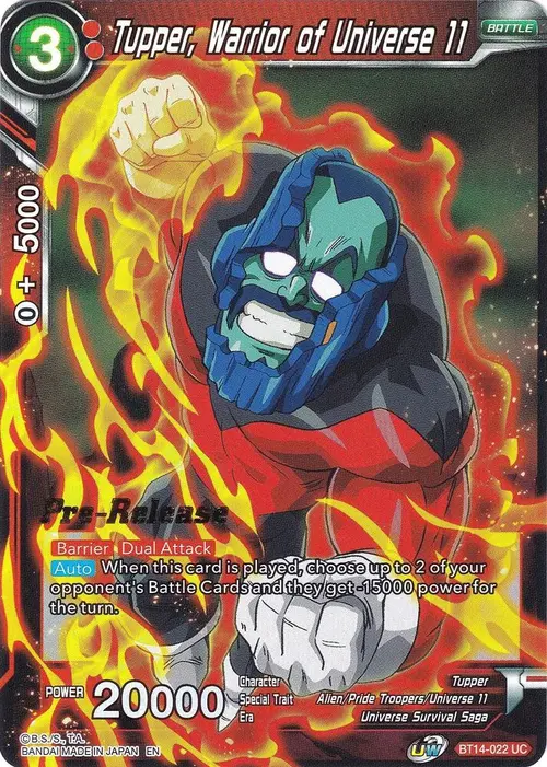 Tupper, Warrior of Universe 11 card art