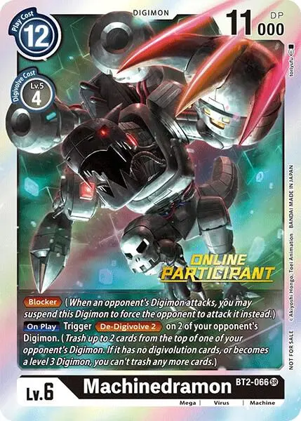Machinedramon - BT2-066 (2021 Championship Online Regional) [Online Participant] card art