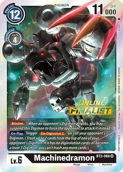 Machinedramon - BT2-066 (2021 Championship Online Regional) [Online Finalist] card art