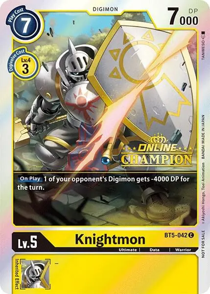Knightmon - BT5-042 (2021 Championship Online Regional) [Online Champion] card art