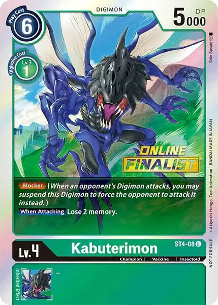 Kabuterimon - ST4-08 (2021 Championship Online Regional) [Online Finalist] card art