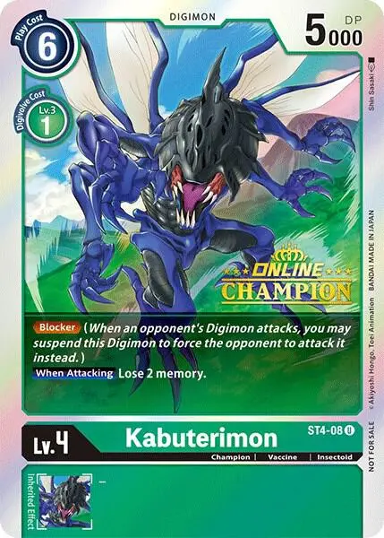 Kabuterimon - ST4-08 (2021 Championship Online Regional) [Online Champion] card art