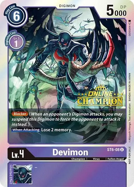 Devimon - ST6-08 (2021 Championship Online Regional) [Online Champion] card art