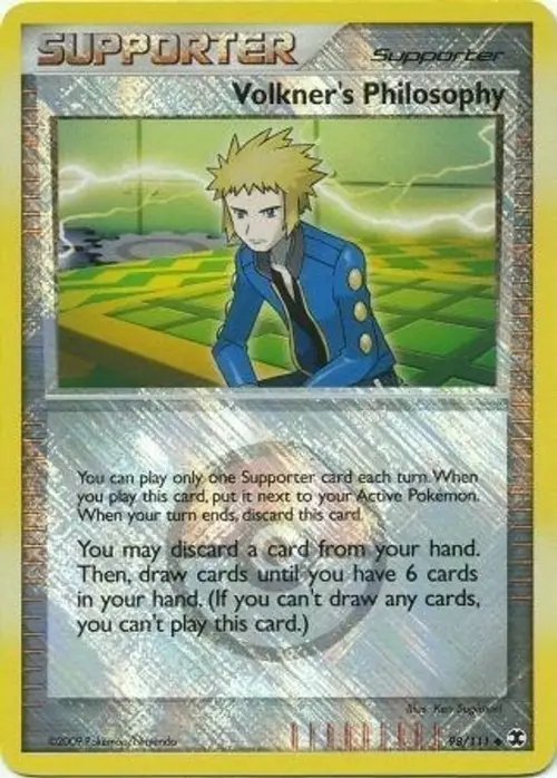 Volkner's Philosophy - 98/111 (Player Reward) card art
