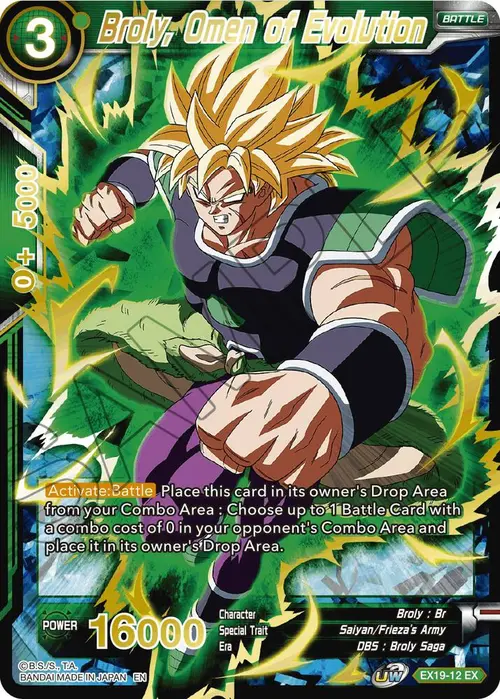 Broly, Omen of Evolution card art