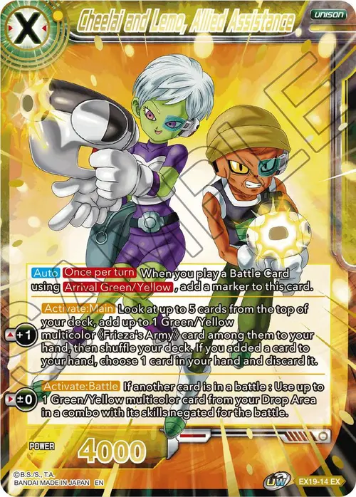 Cheelai and Lemo, Allied Assistance card art