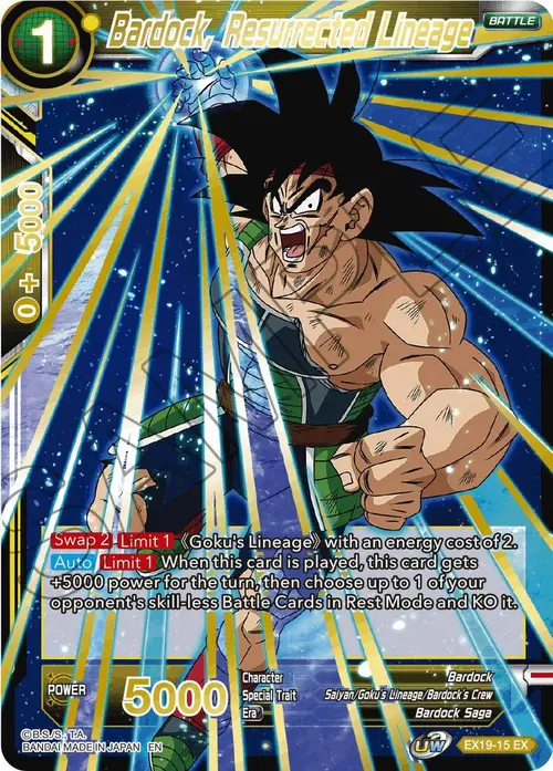 Bardock, Resurrected Lineage card art