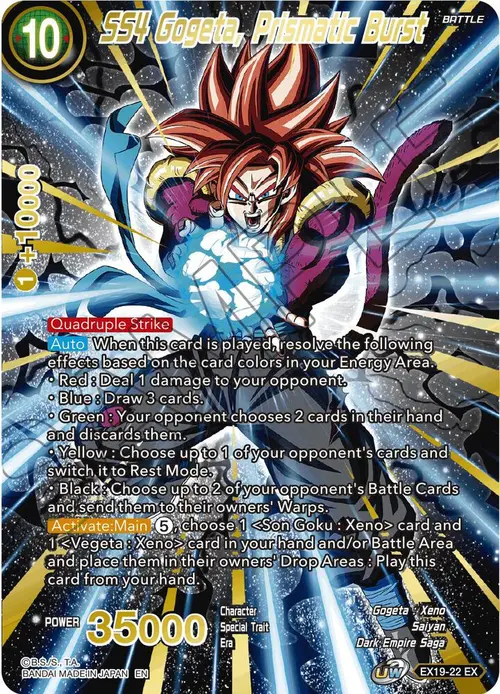 SS4 Gogeta, Prismatic Burst card art