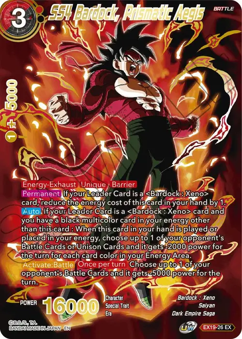 SS4 Bardock, Prismatic Aegis card art