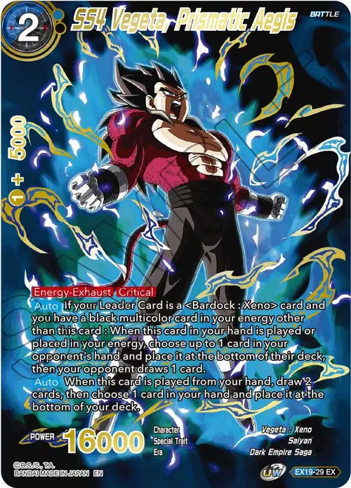 SS4 Vegeta, Prismatic Aegis card art