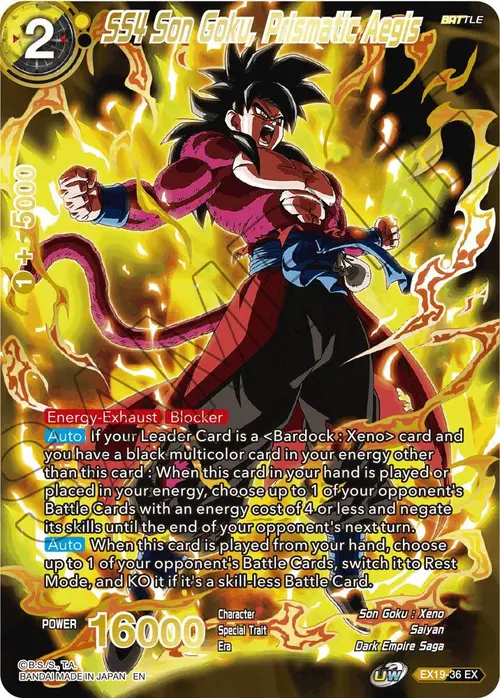 SS4 Son Goku, Prismatic Aegis card art