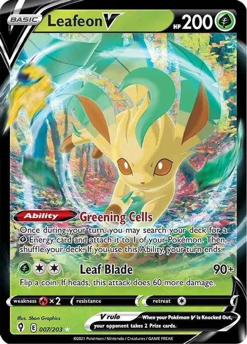 Leafeon V card art