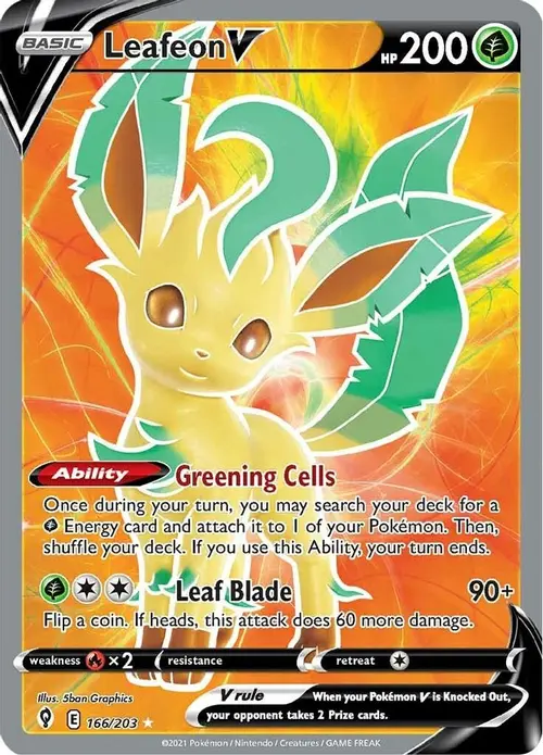 Leafeon V (Full Art) card art