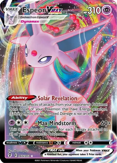 Espeon VMAX card art