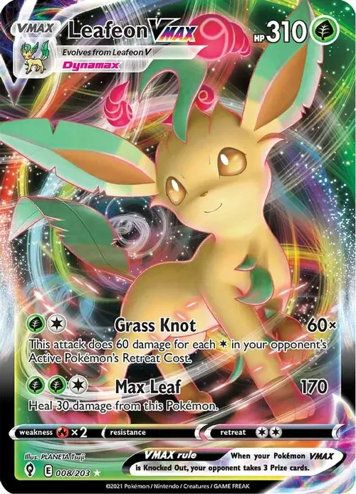Leafeon VMAX card art