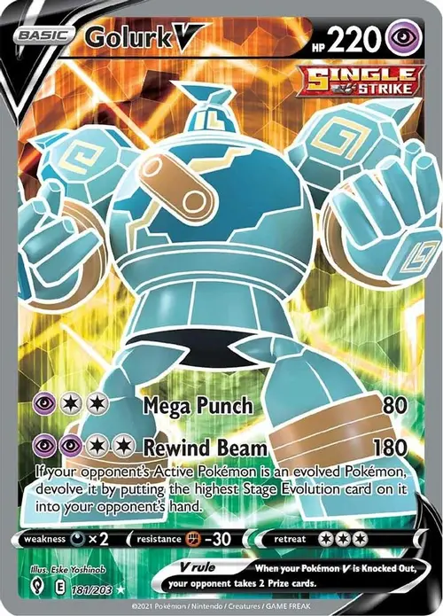 Golurk V (Full Art) card art