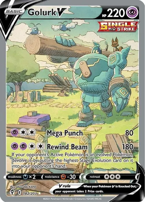 Golurk V (Alternate Full Art) card art