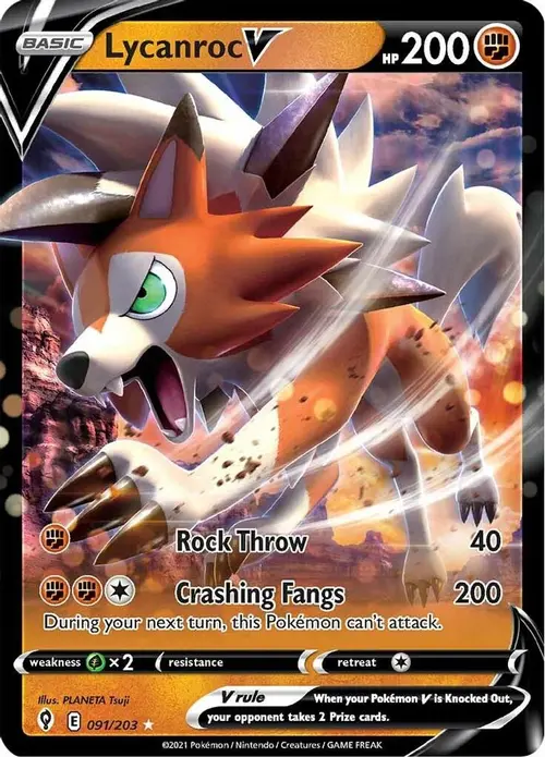 Lycanroc V card art