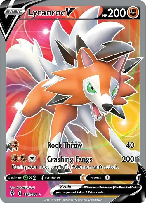 Lycanroc V (Full Art) card art