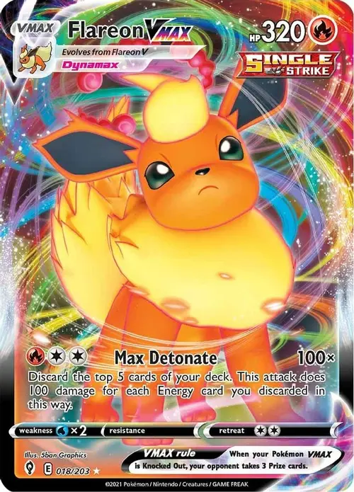 Flareon VMAX card art