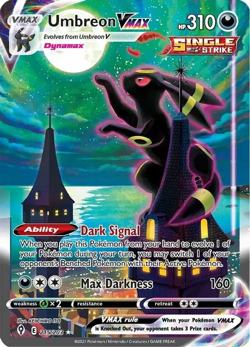 Umbreon VMAX (Alternate Art Secret) card art