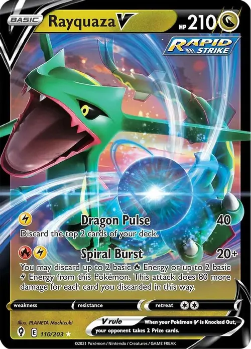 Rayquaza V card art