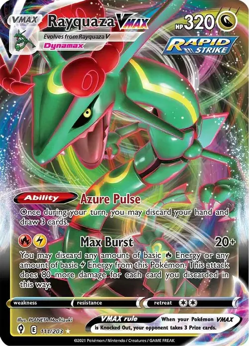 Rayquaza VMAX card art