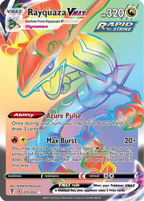 Rayquaza VMAX (Secret) card art