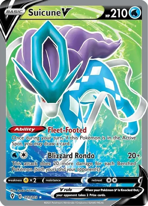 Suicune V (Full Art) card art