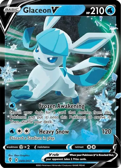 Glaceon V card art