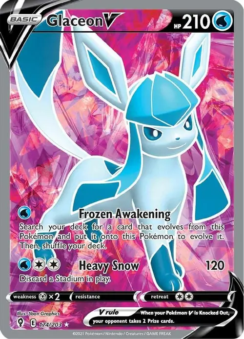 Glaceon V (Full Art) card art