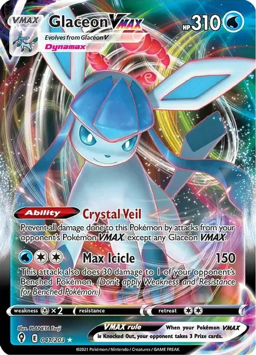 Glaceon VMAX card art