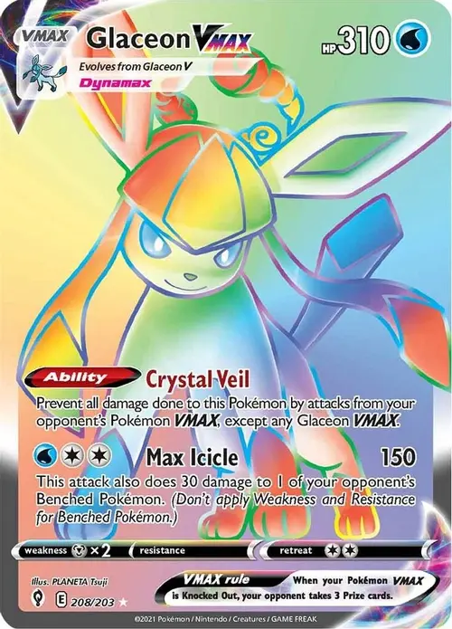 Glaceon VMAX (Secret) card art
