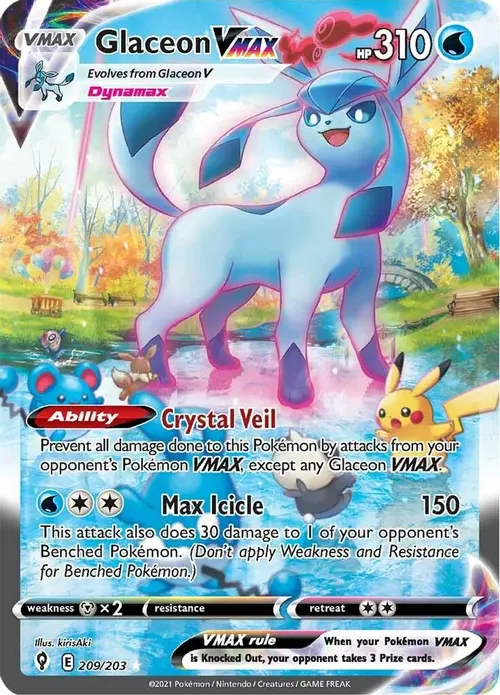 Glaceon VMAX (Alternate Art Secret) card art