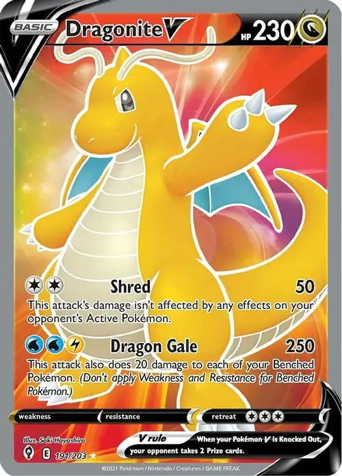 Dragonite V (Full Art) card art